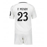 Fotballdrakt Barn Real Madrid Ferland Mendy #23 Hjemmedraktsett 2024-25 Kortermet (+ Korte bukser)